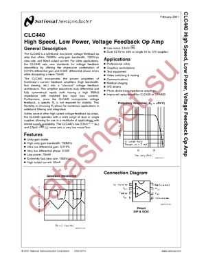 CLC440AJE datasheet  